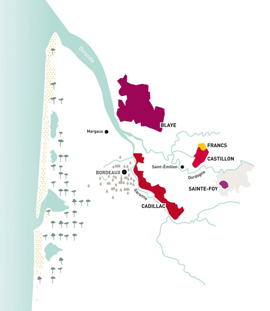 Cotes-bordeaux-appellations-carte-lemaire-hebdo-vin-chine