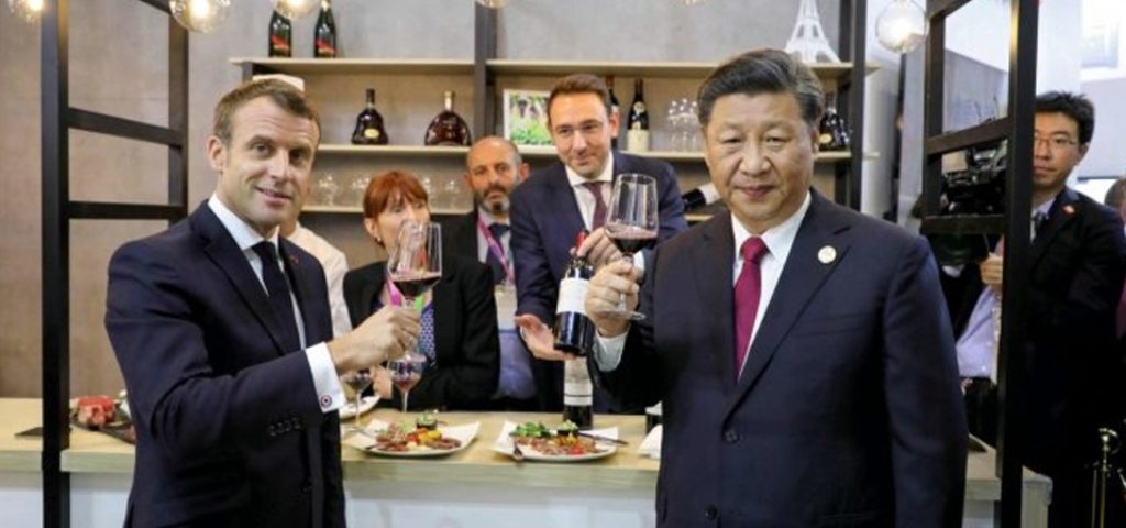 Macron-Emmanuel-Xi-Jinping-vin-lemaire-hebdo-chine