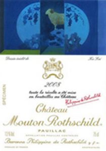 Etiquette-mouton-rothschild-2008-Xu-Lei-lemaire-hebdo-vin-chine