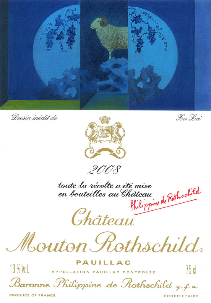 mouton-rothschild-2008-Xu-lei-etiquette-entiere-lemaire-hebdo-vin-chine