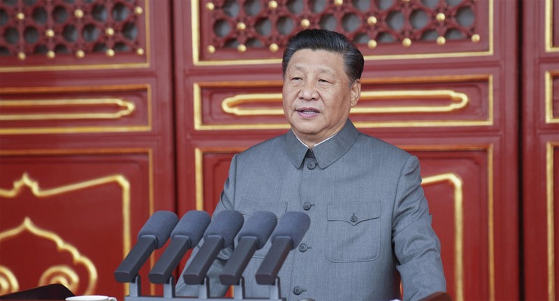 Xi-Jinping-GP-Tiananmen-centenaire-PCC-Lemaire-hebdo-vin-chine